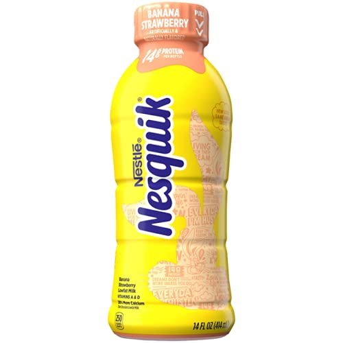 Nestle Nesquik 14 oz 12 pk Banana Strawberry