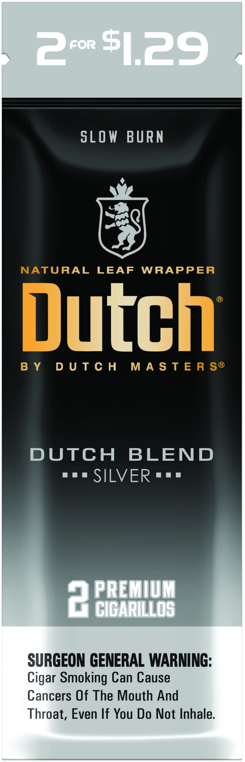 DUTCH MASTER $1.29 2 CT 30 PK DUTCH BLEND SILVER FUSION