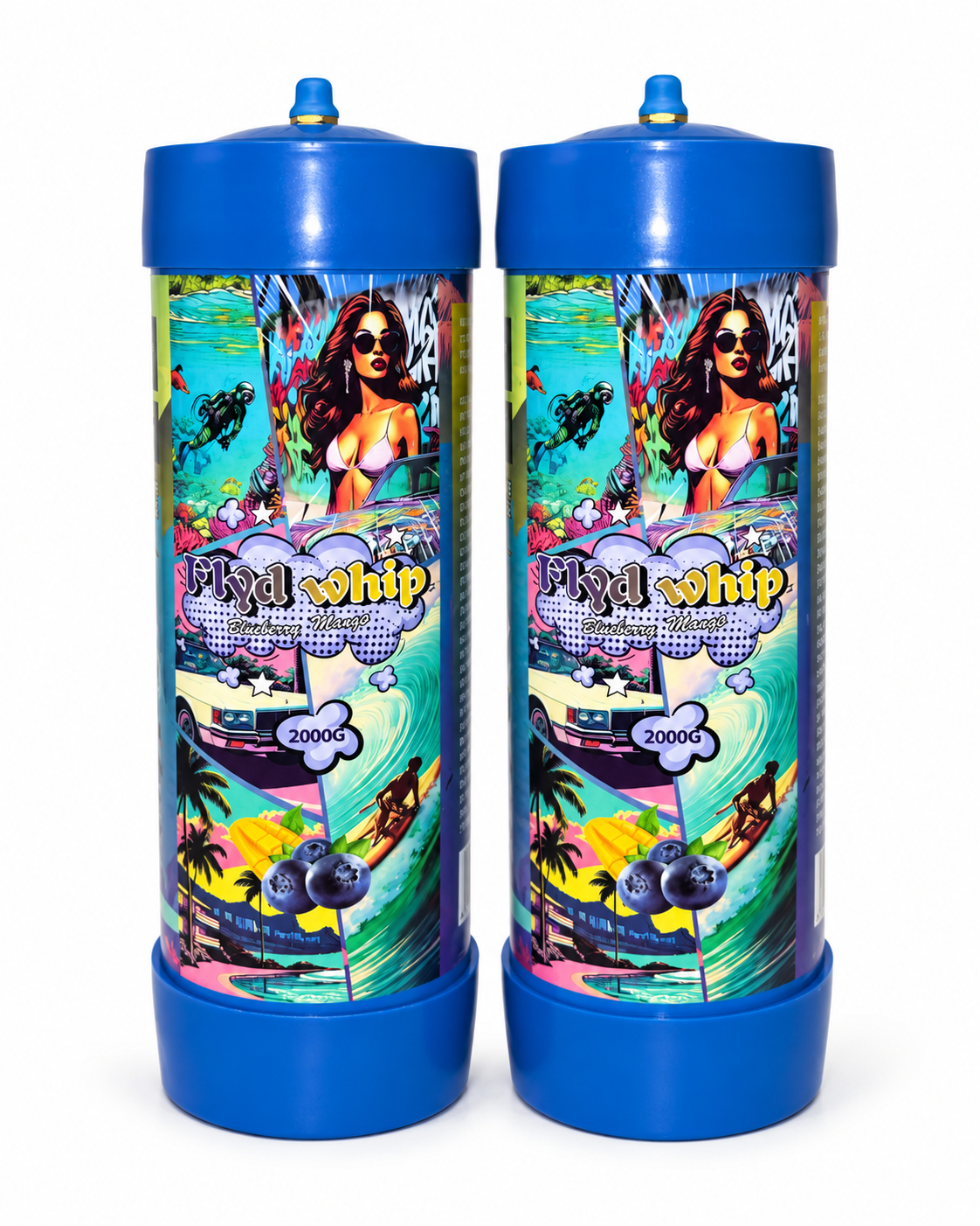 FLYD WHIP 2000G 2 CT BLUEBERRY MANGO