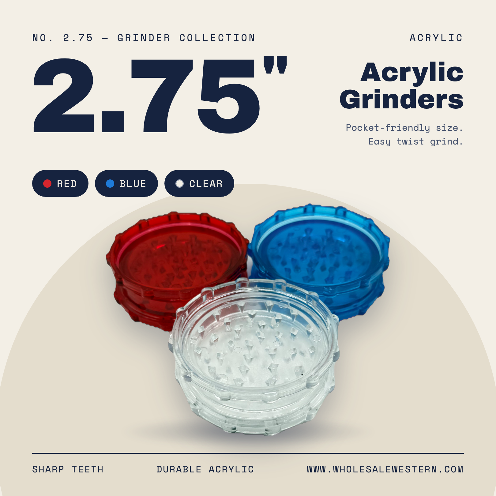 2.75" Plastic Grinder