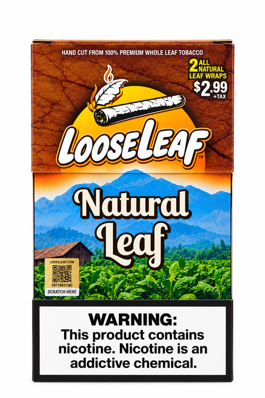 LOOSE LEAF 2 CT 20 PK $2.99 NATURAL LEAF