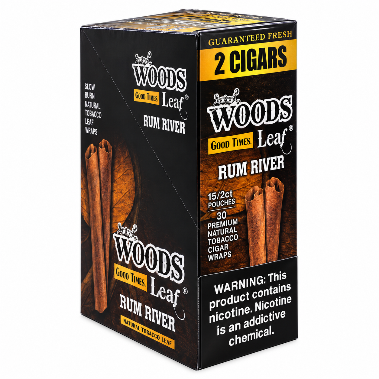 GOOD TIMES SWEET WOODS LEAF RUM RIVER SV2 2 CT 15 PK