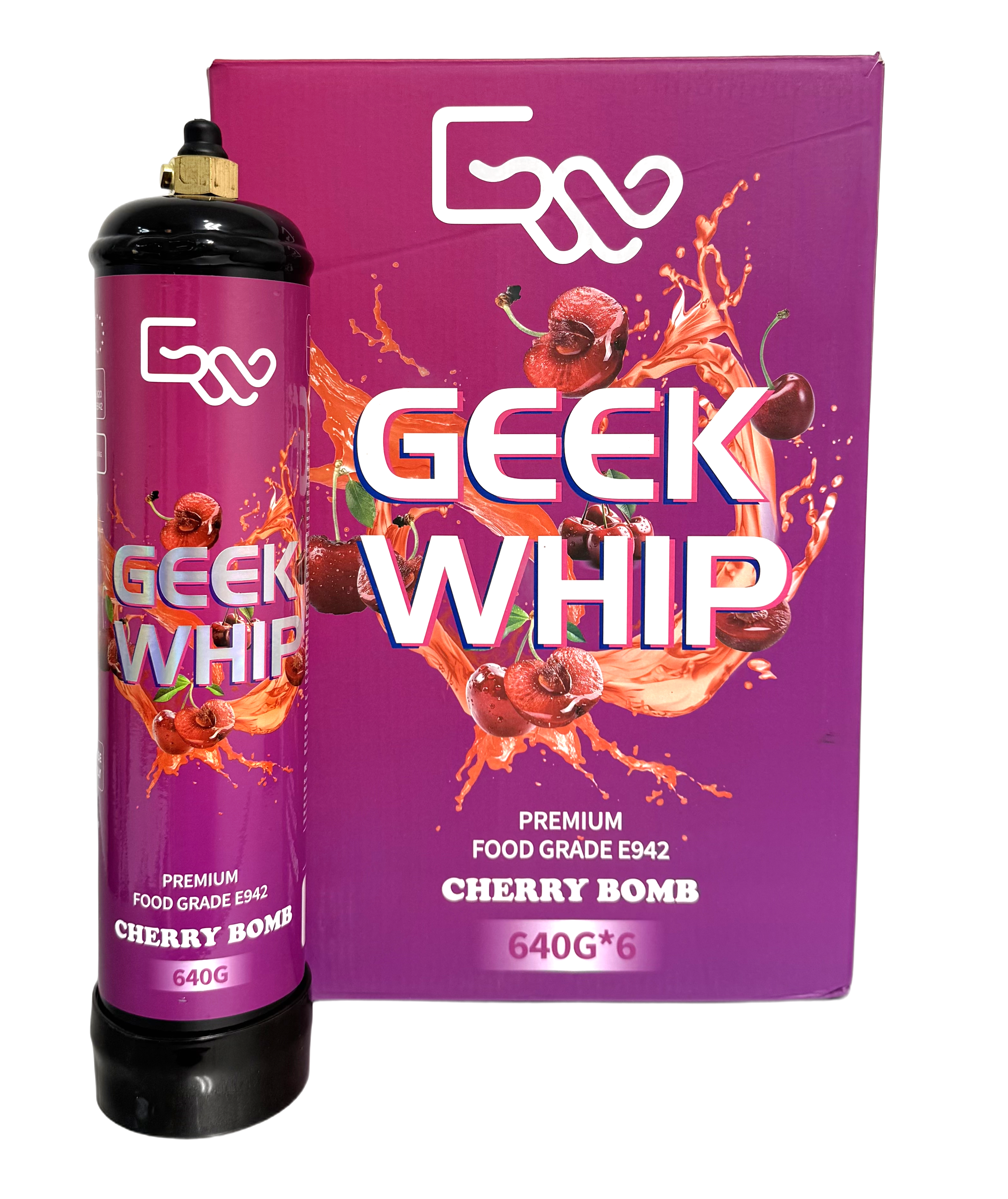 GEEK WHIP 640G 6 CT CHERRY BOMB
