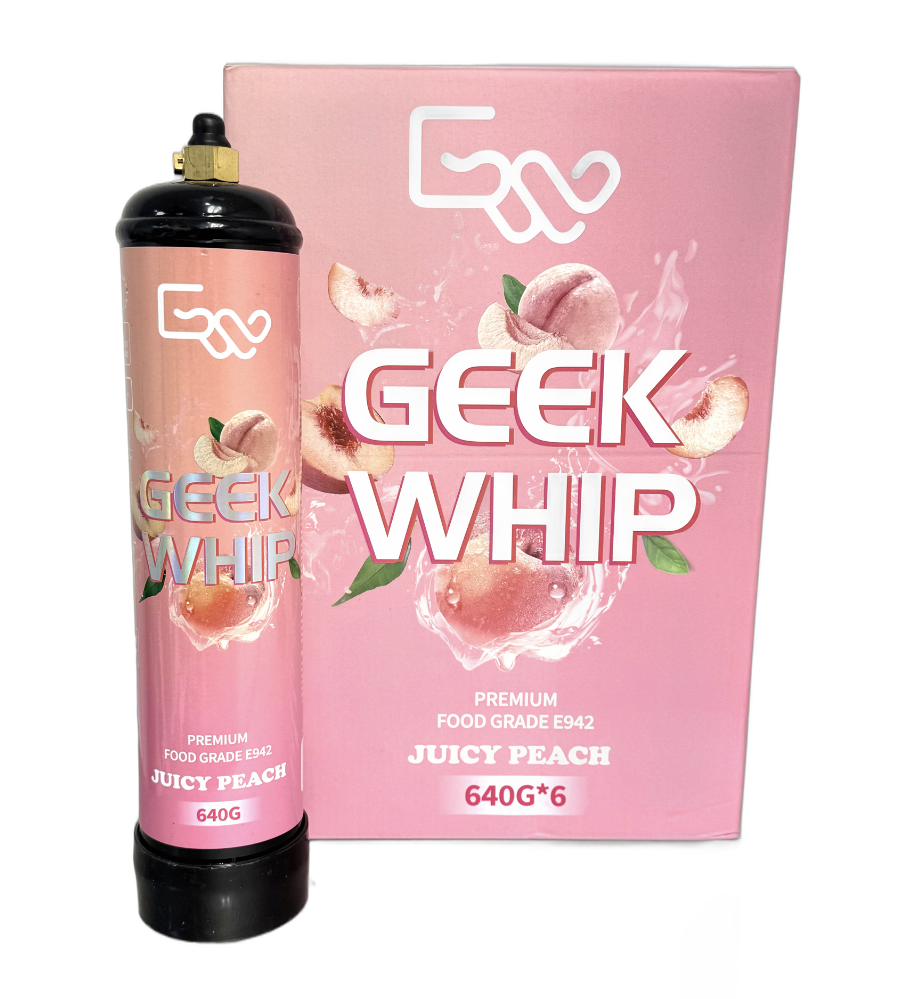 GEEK WHIP 640G 6 CT JUICY PEACH