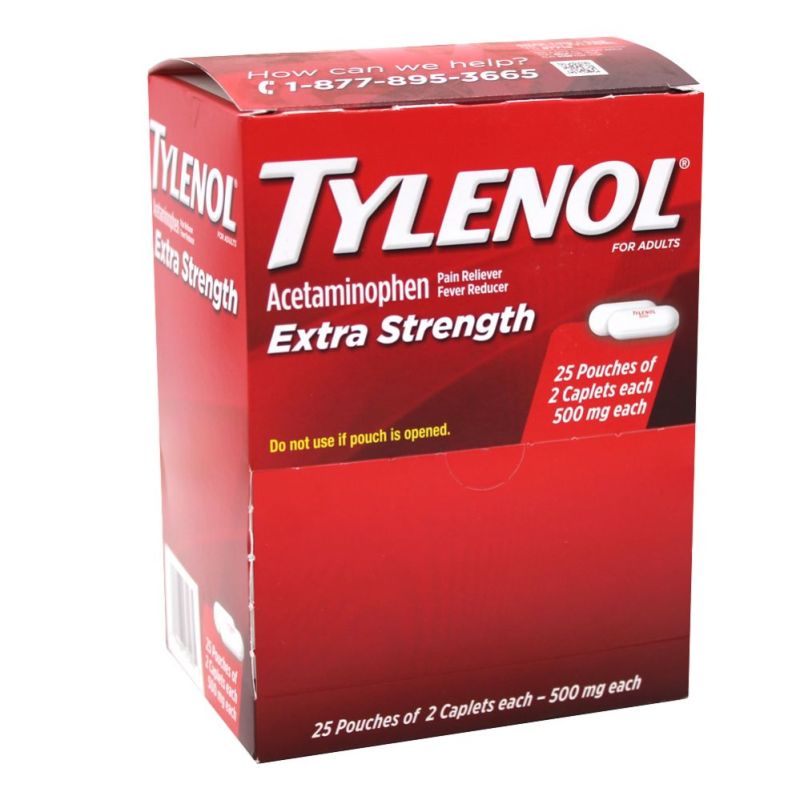 Tylenol Extra Strength 2 CT 25 PK