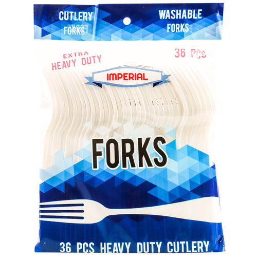 Imperial Forks 36CT 48PK/CS White
