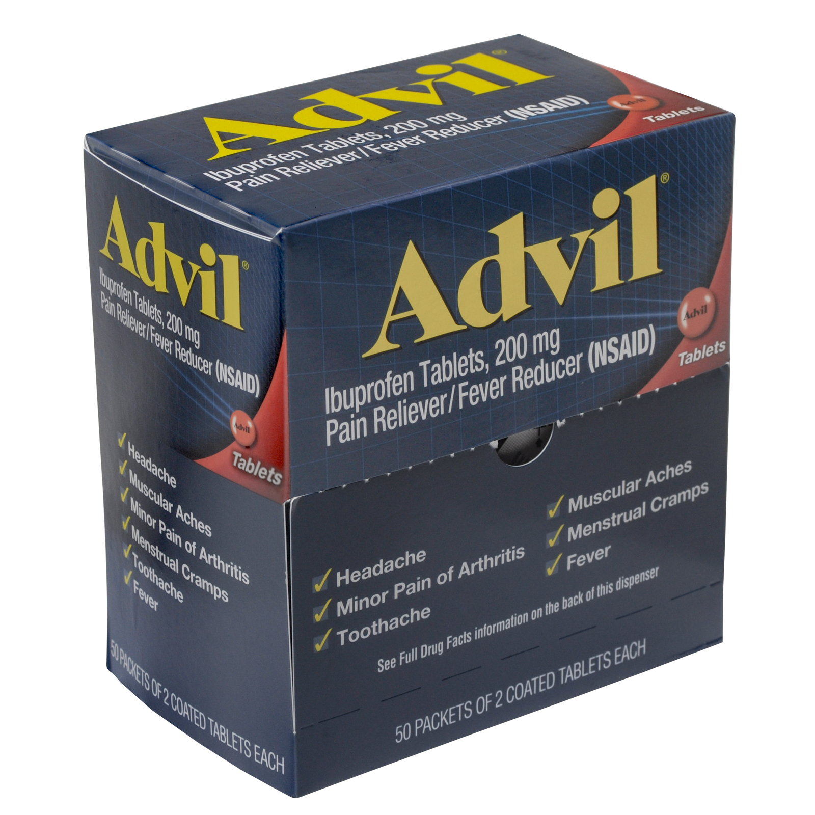 Advil Tablets 2CT 50PK
