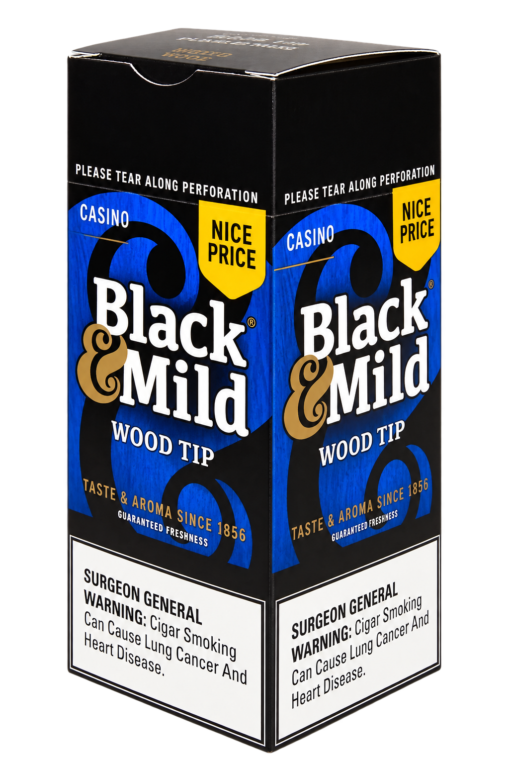 BLACK & MILD WOOD TIP NP 25 CT CASINO