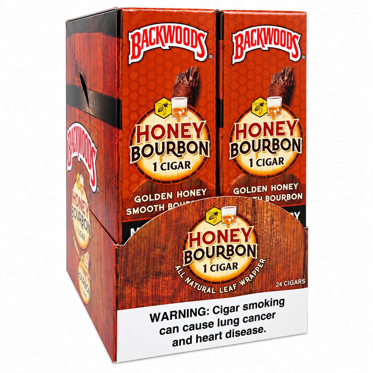 BACKWOODS SINGLE 24 CT HONEY BOURBON