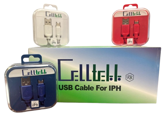 Celltekk Square Refill USB-iPhone Cable 10PK