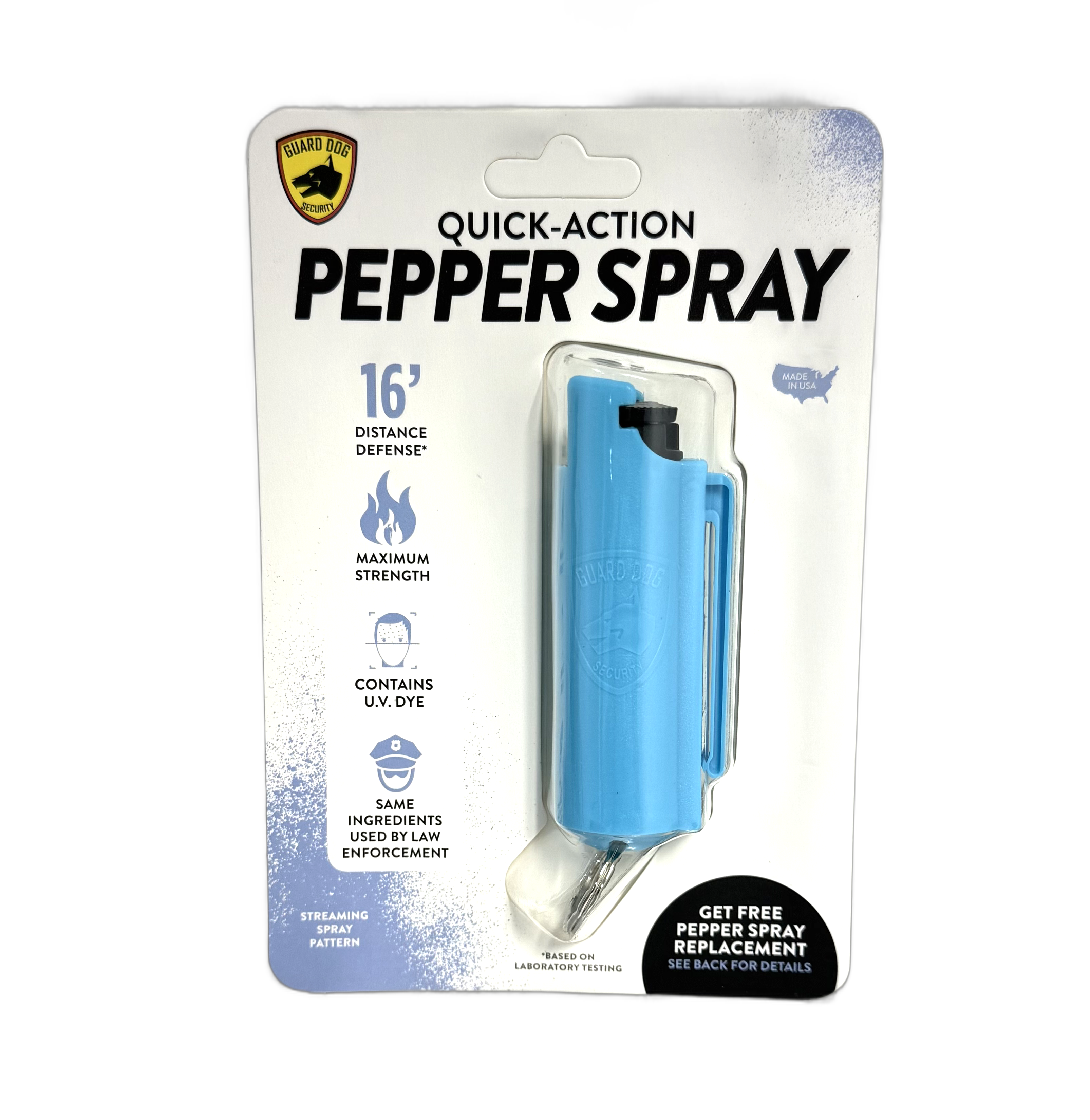Guard Dog Quick Action Pepper Spray Blue