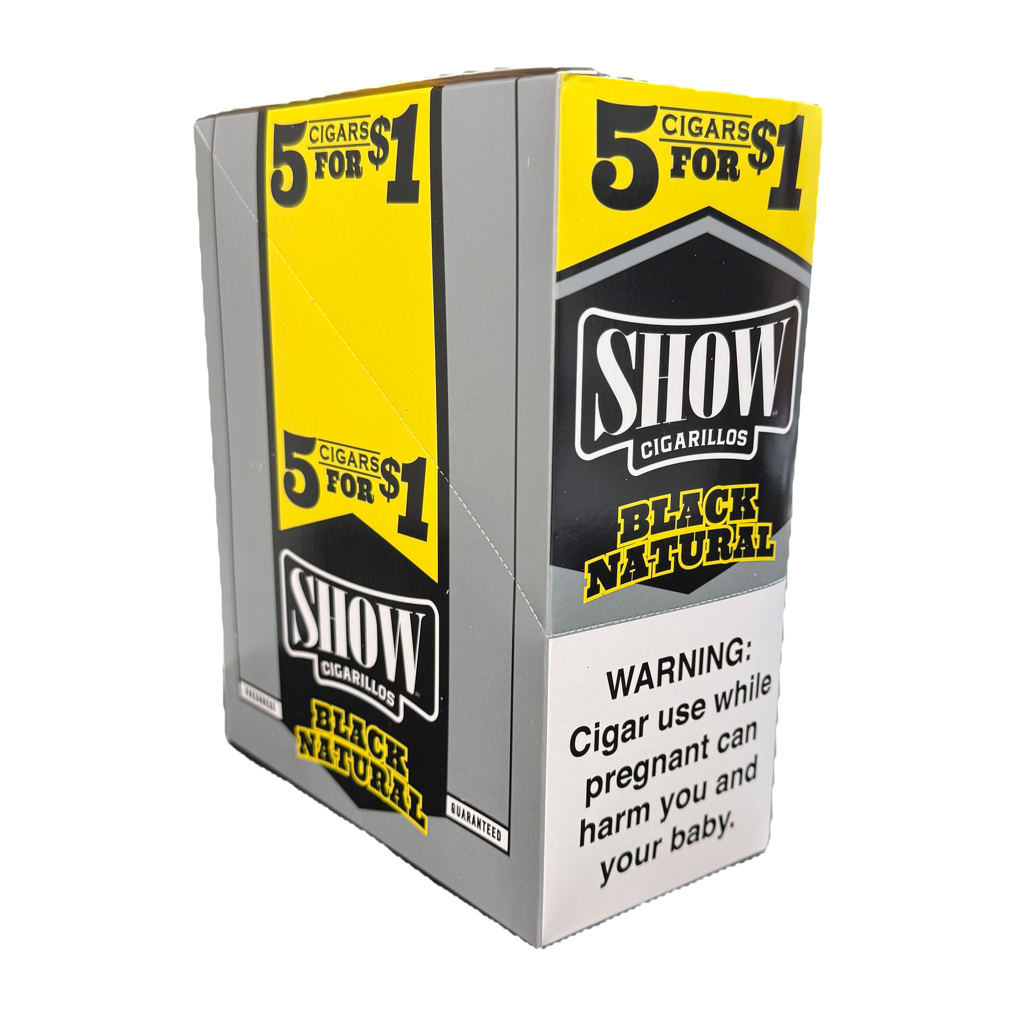 SHOW $1.00 5 CT 15 PK BLACK NATURAL