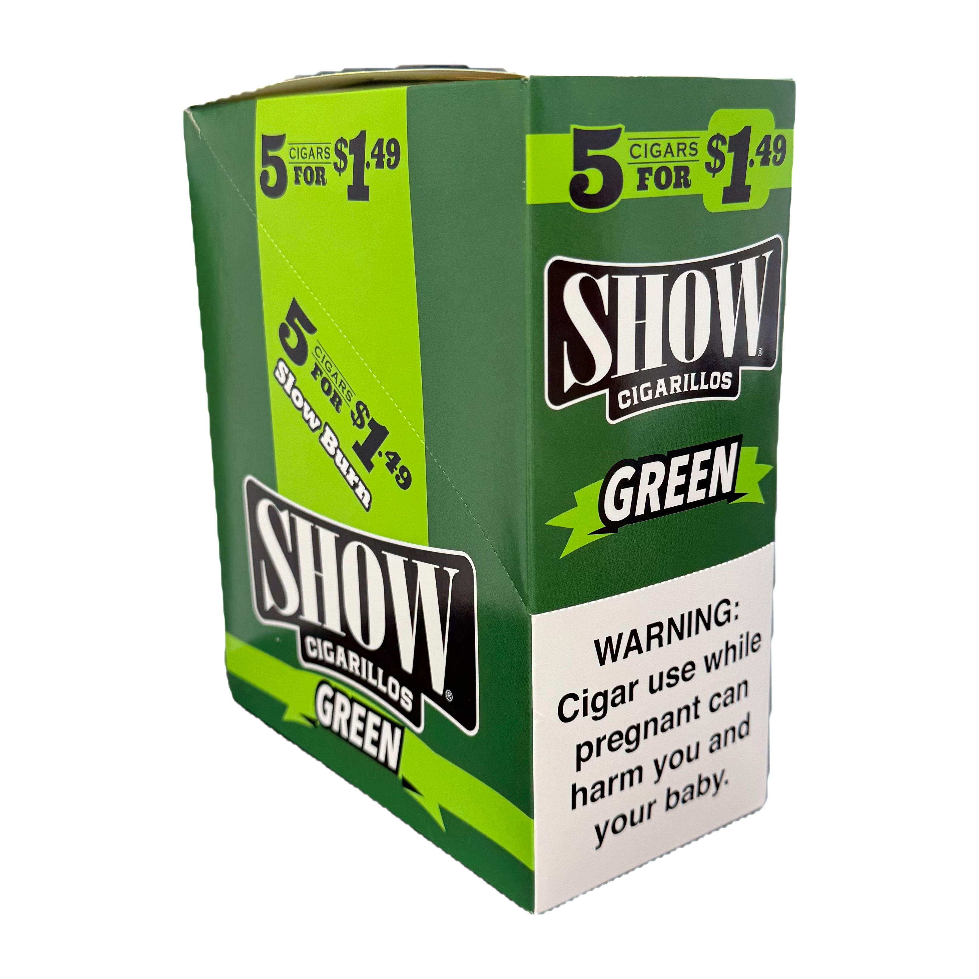 SHOW $1.49 5 CT 15 PK Green