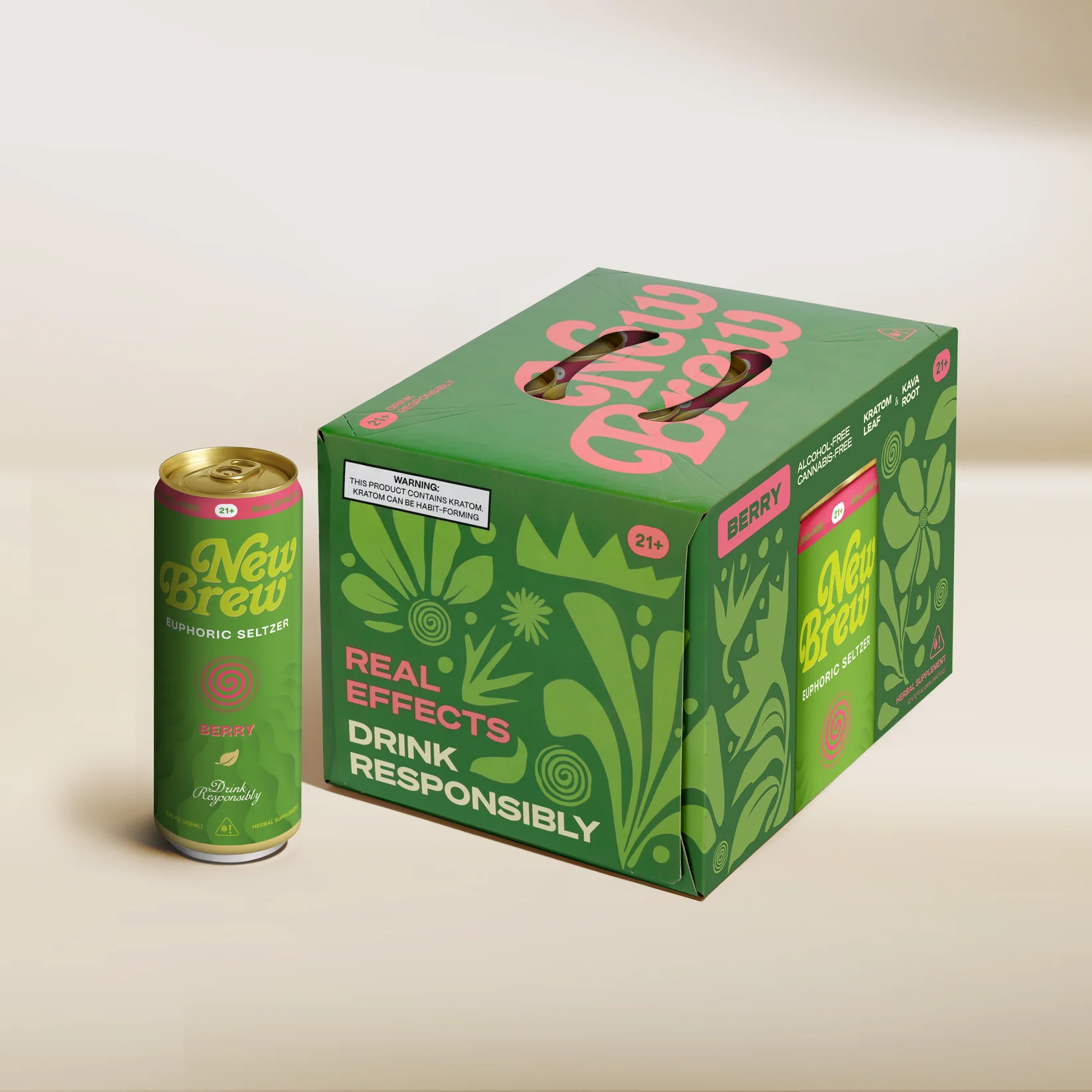New Brew Euphoric Seltzer - Berry 12 PK
