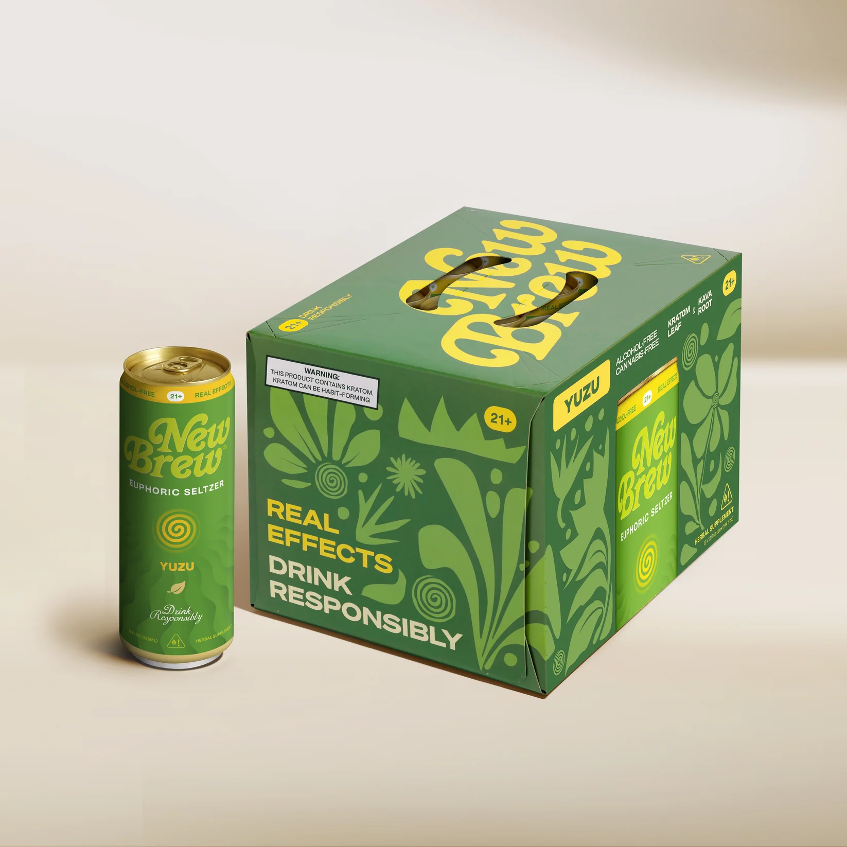 New Brew Euphoric Seltzer - Yuzu 12 PK