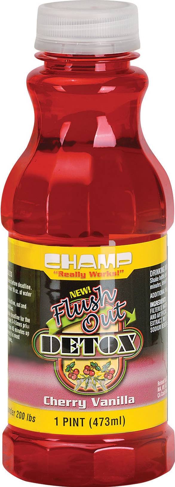 Champ Flush Out Detox Drink  Cherry Vanilla 1PT