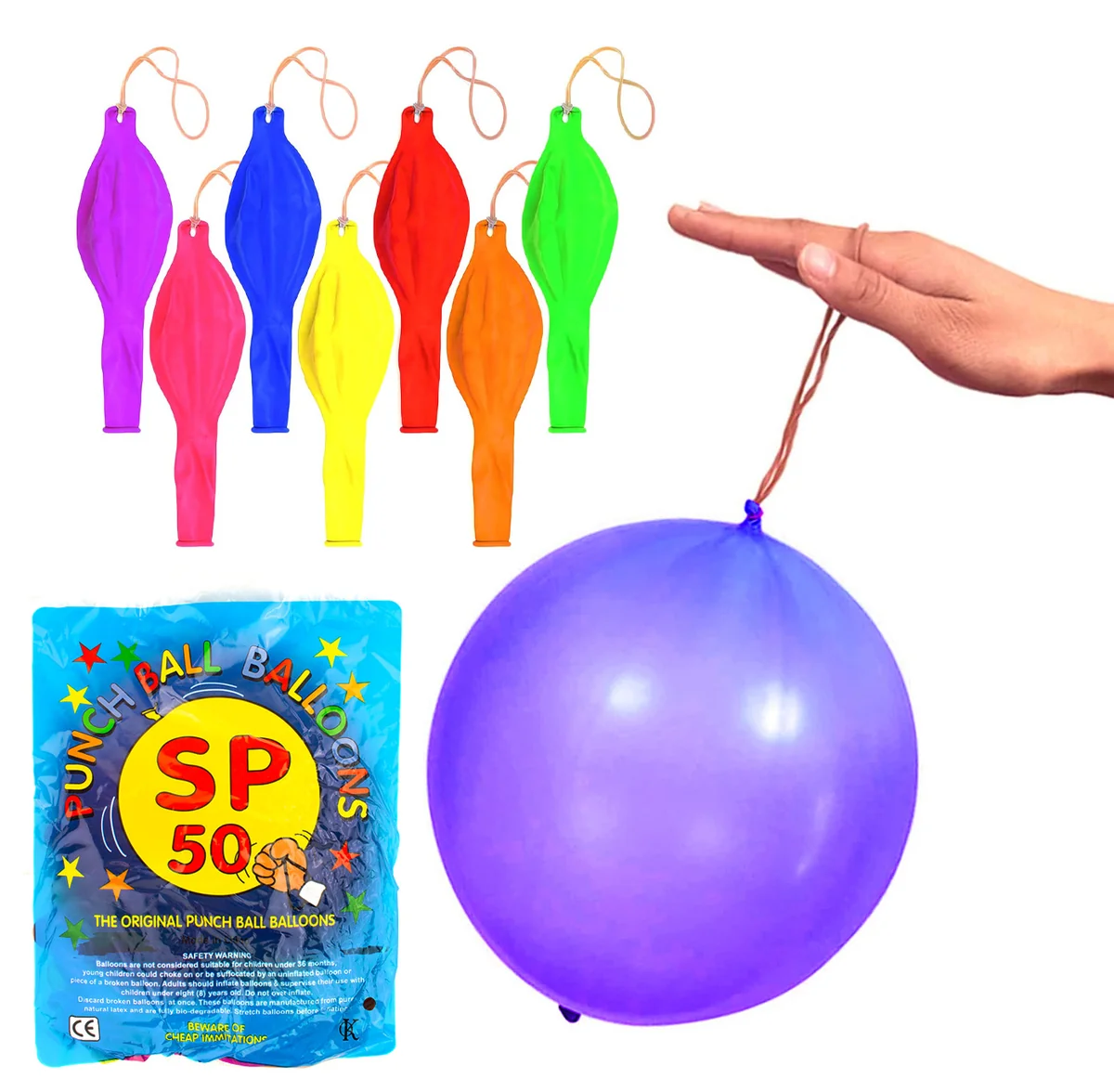 Punch Ball Balloons 50 PK