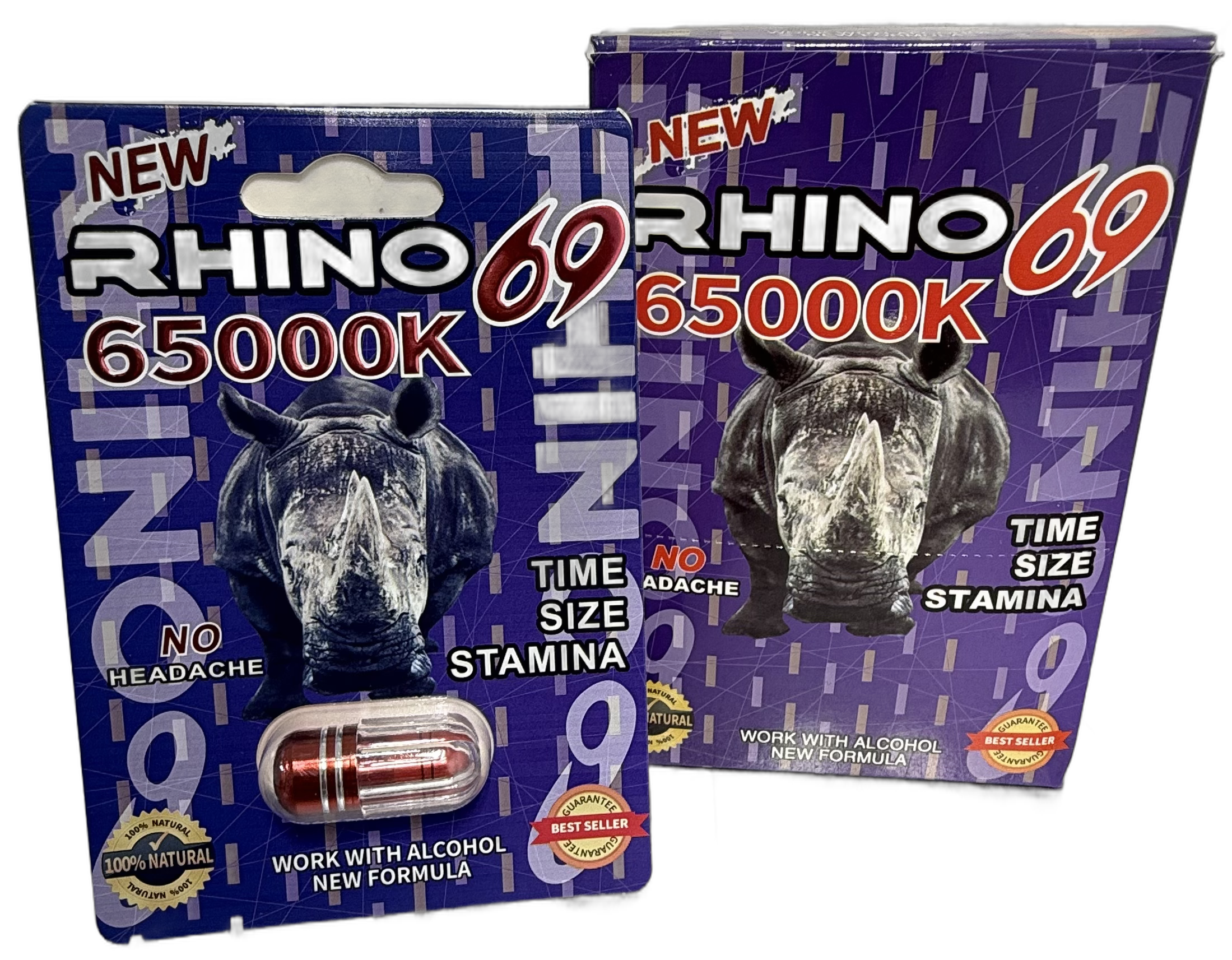 Rhino 69 Capsule 65000K 24 PK