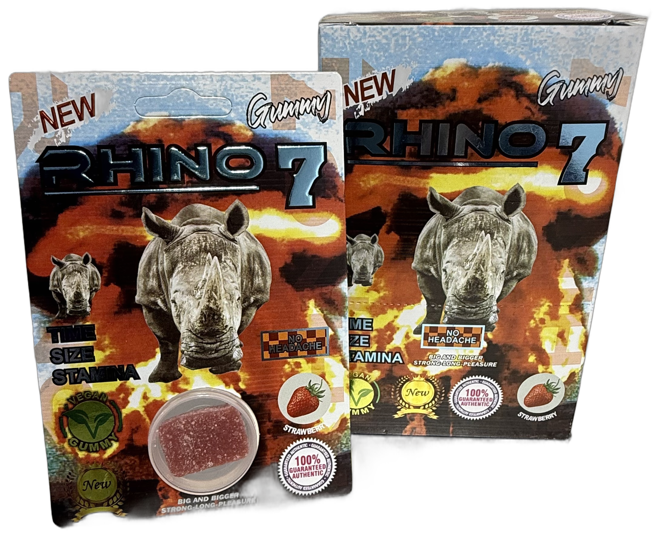 Rhino 7 Strawberry Gummies 24PK