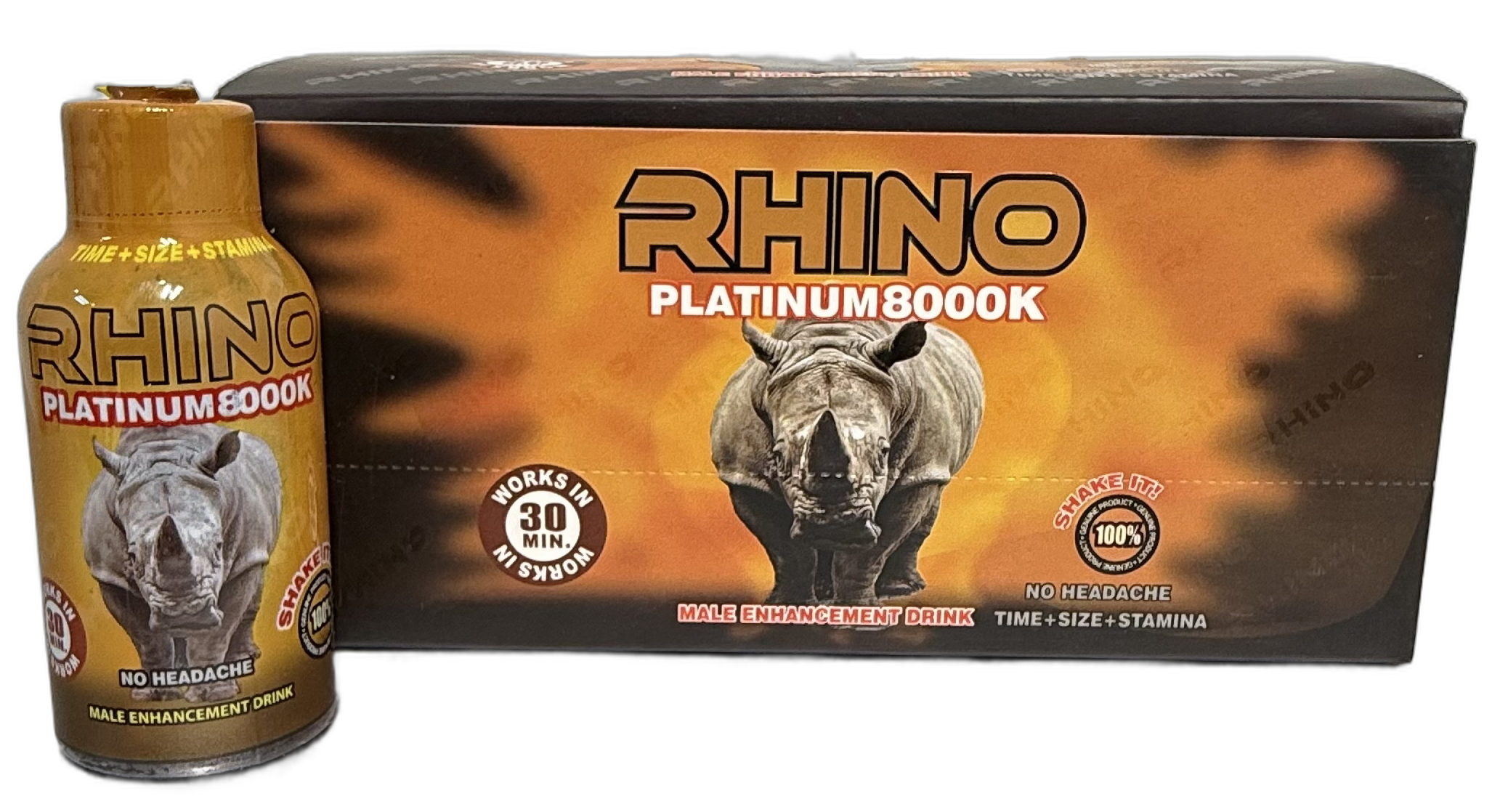 Rhino Platinum 8000k Male Enhancement Shot 12ct