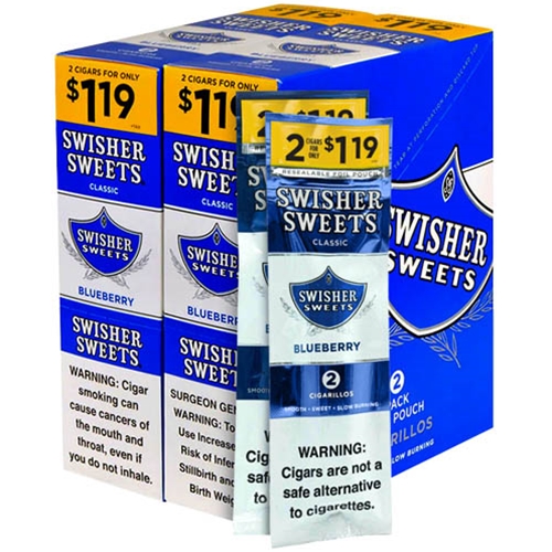 SWISHER SWEETS $1.39 2CT 30PK Classic Blueberry