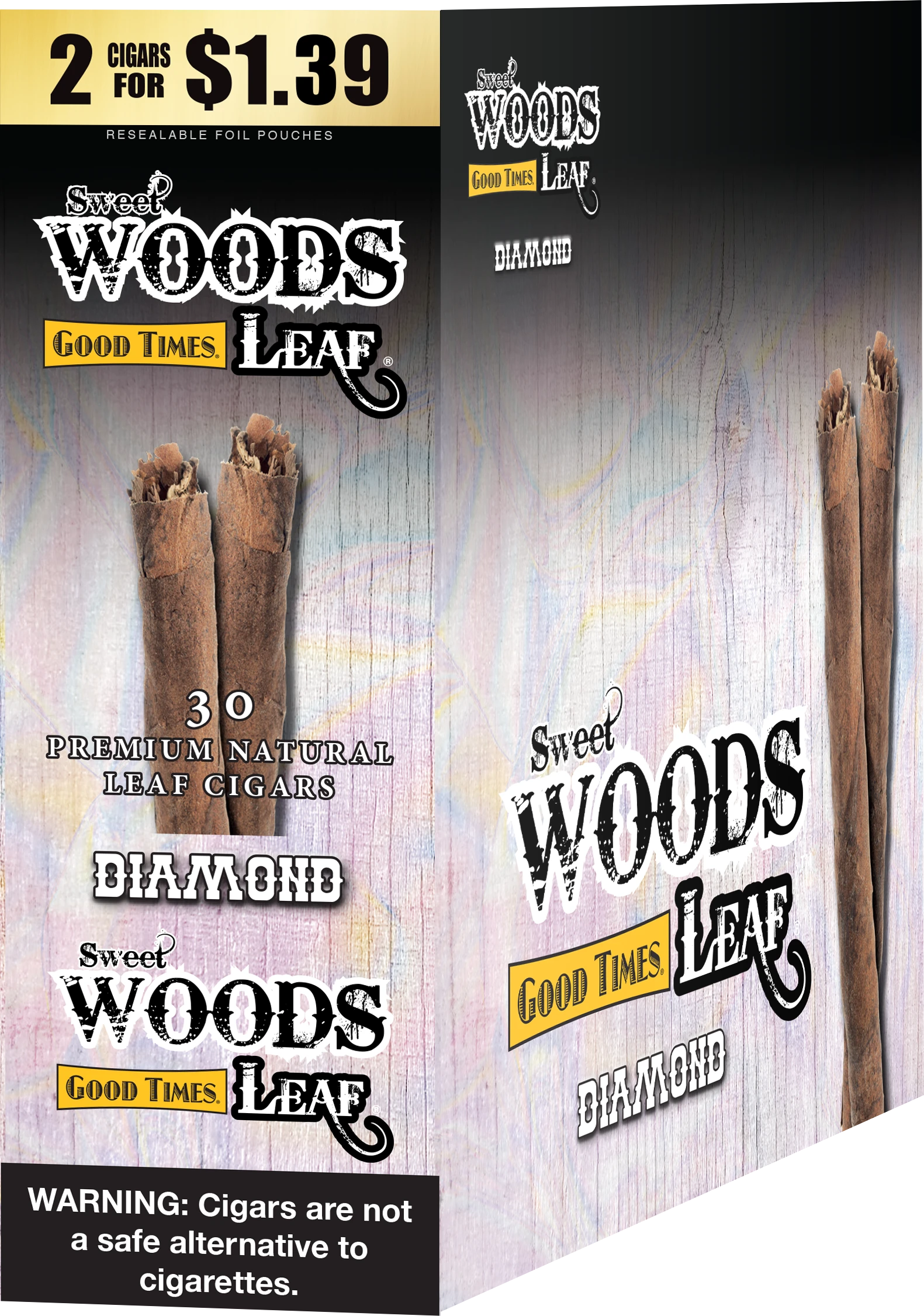 GOOD TIMES SWEET WOODS LEAF $1.49 2 CT 15 PK DIAMOND