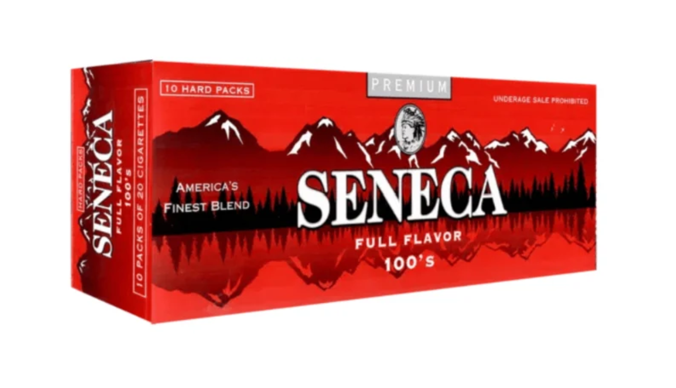 Seneca, Cigarettes, Red 100s Box