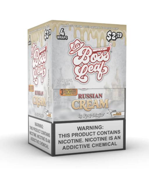 DA BOSS LEAF $2.79 3+1CT 20PK Russian Cream