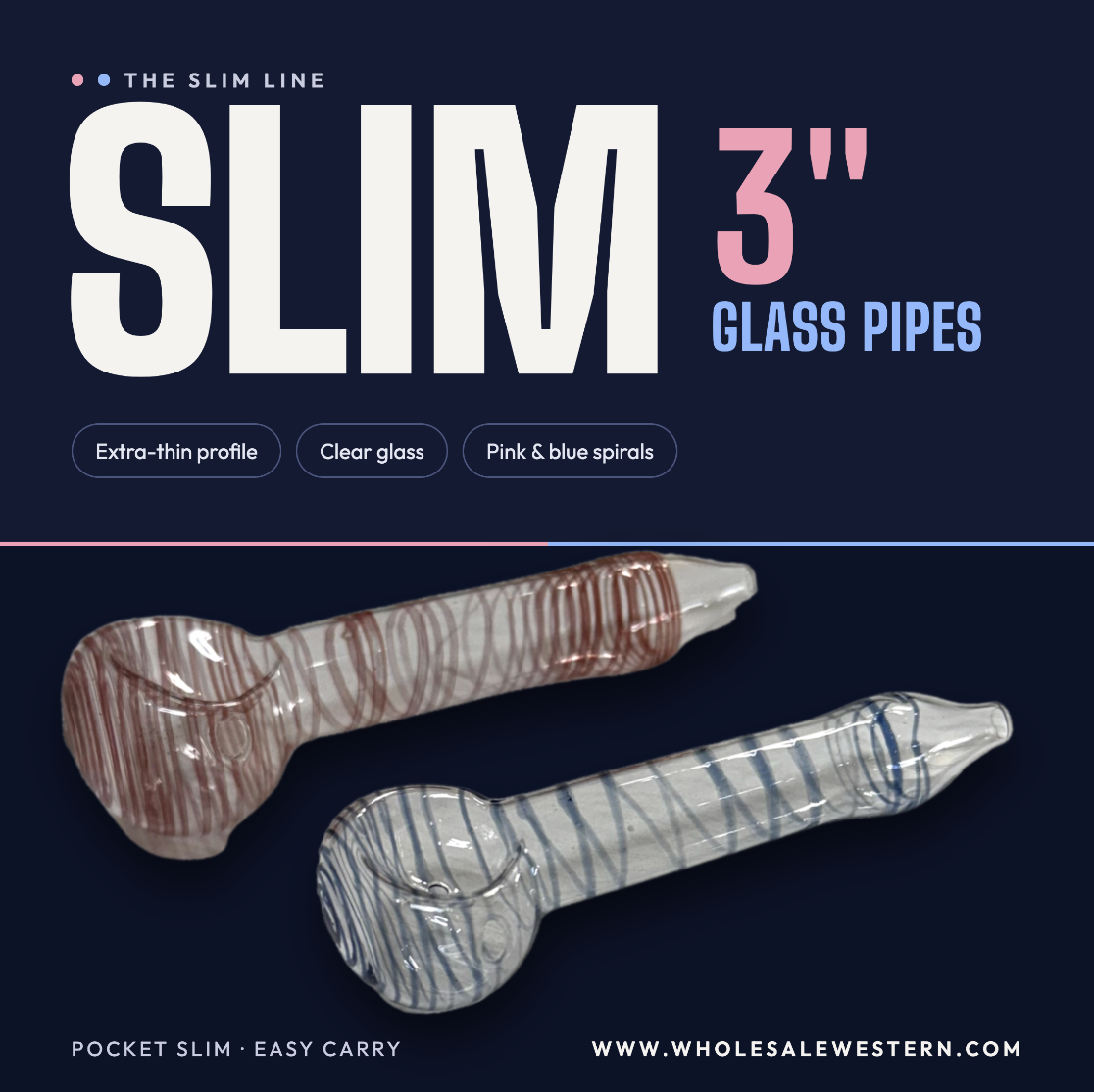 Glass Hand Pipe - Slim
