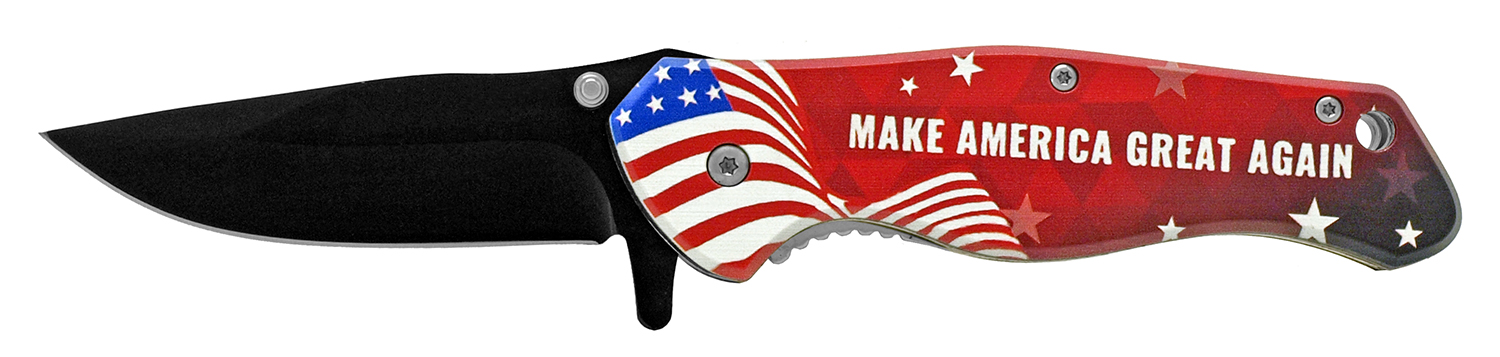 4.63" President Trump Campaign Folding Pocket Knife - Make America Great Again KS1628MAGA