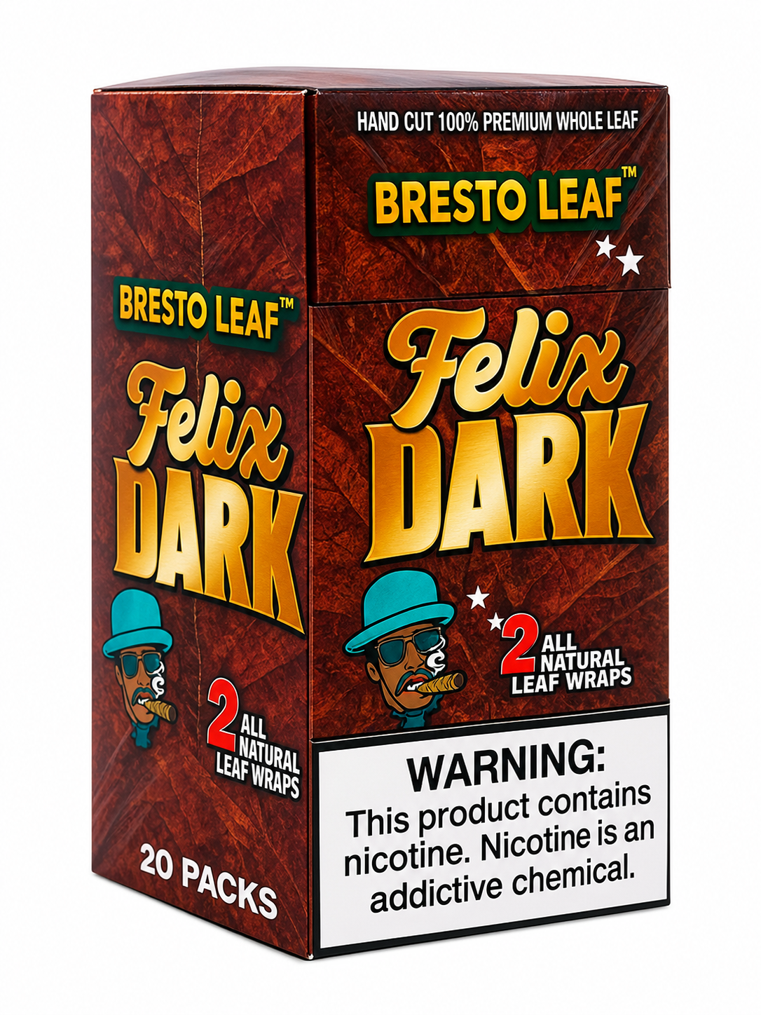 Bresto Leaf NP 2 CT 20 PK Felix Dark