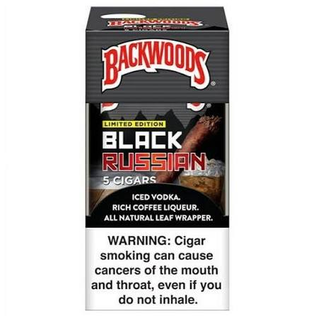 BACKWOODS 5 CT 8 PK BLACK RUSSIAN