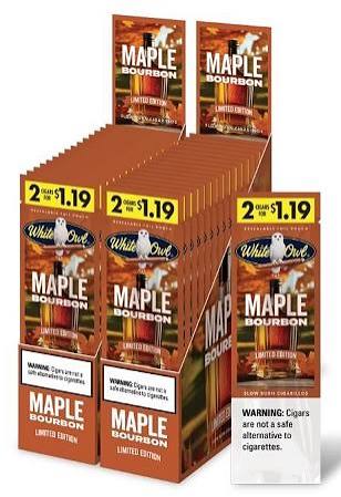 WHITE OWL MAPLE BOURBON $1.19 2 CT 30 PK