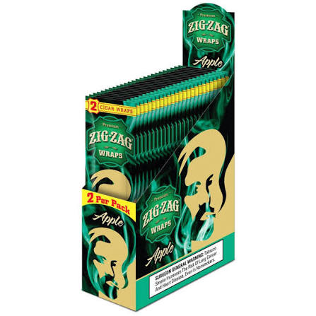 Zig-Zag Wraps 2 CT 25 PK Apple