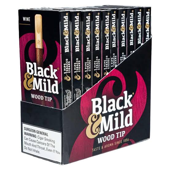 BLACK & MILD WOOD TIP 5 CT 10 PK WINE