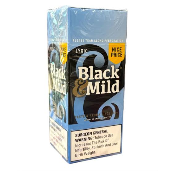 BLACK & MILD PLASTIC TIP SINGLE 25 CT LYRIC