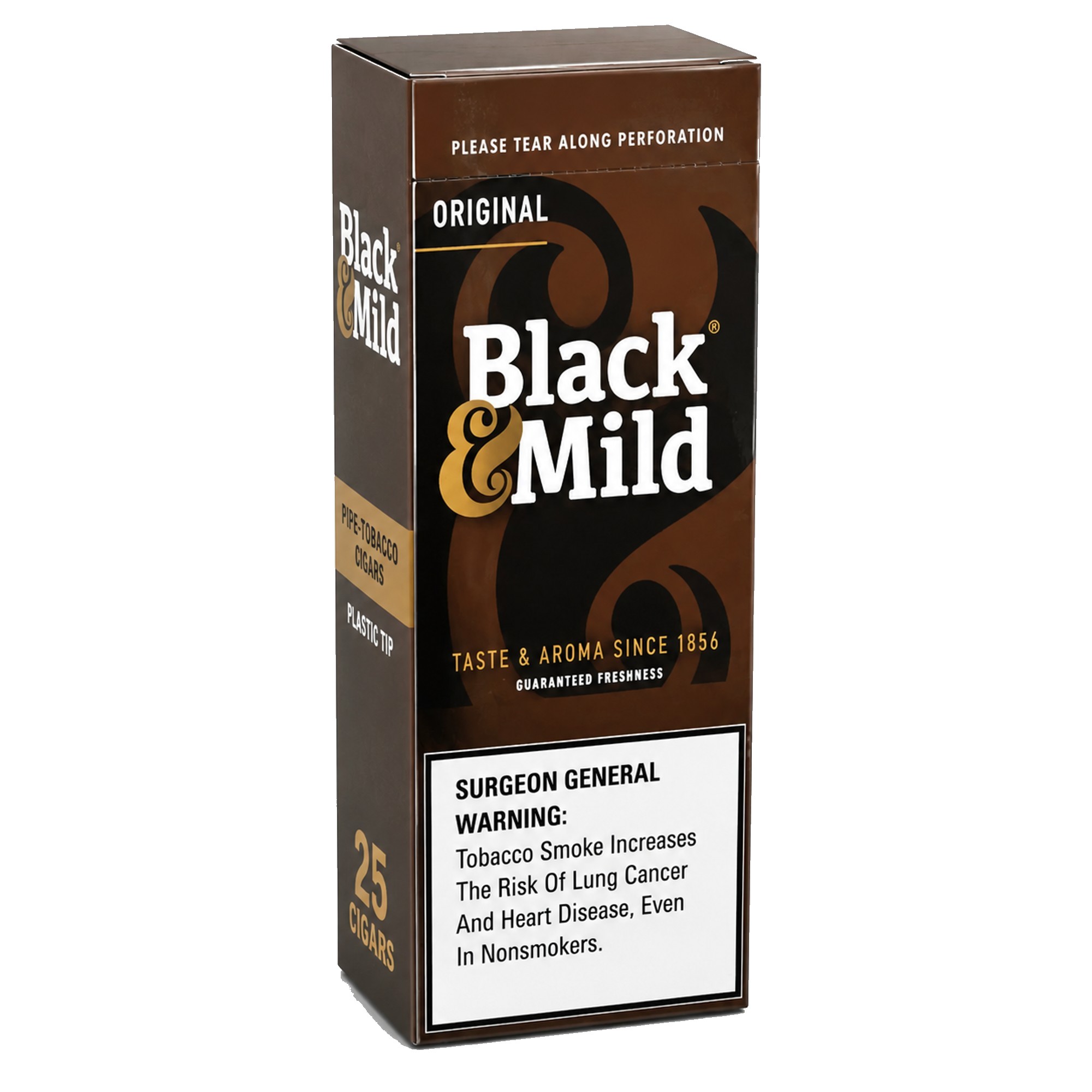 BLACK & MILD PLASTIC TIP SINGLE 25 CT ORIGINAL