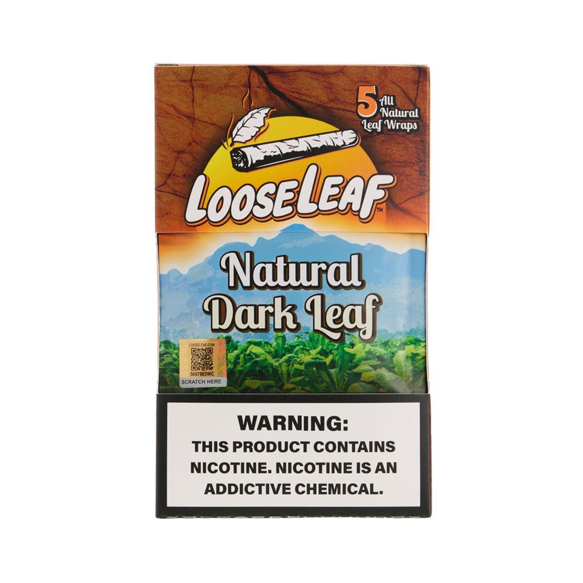 LOOSE LEAF 5 CT 8 PK NATURAL DARK
