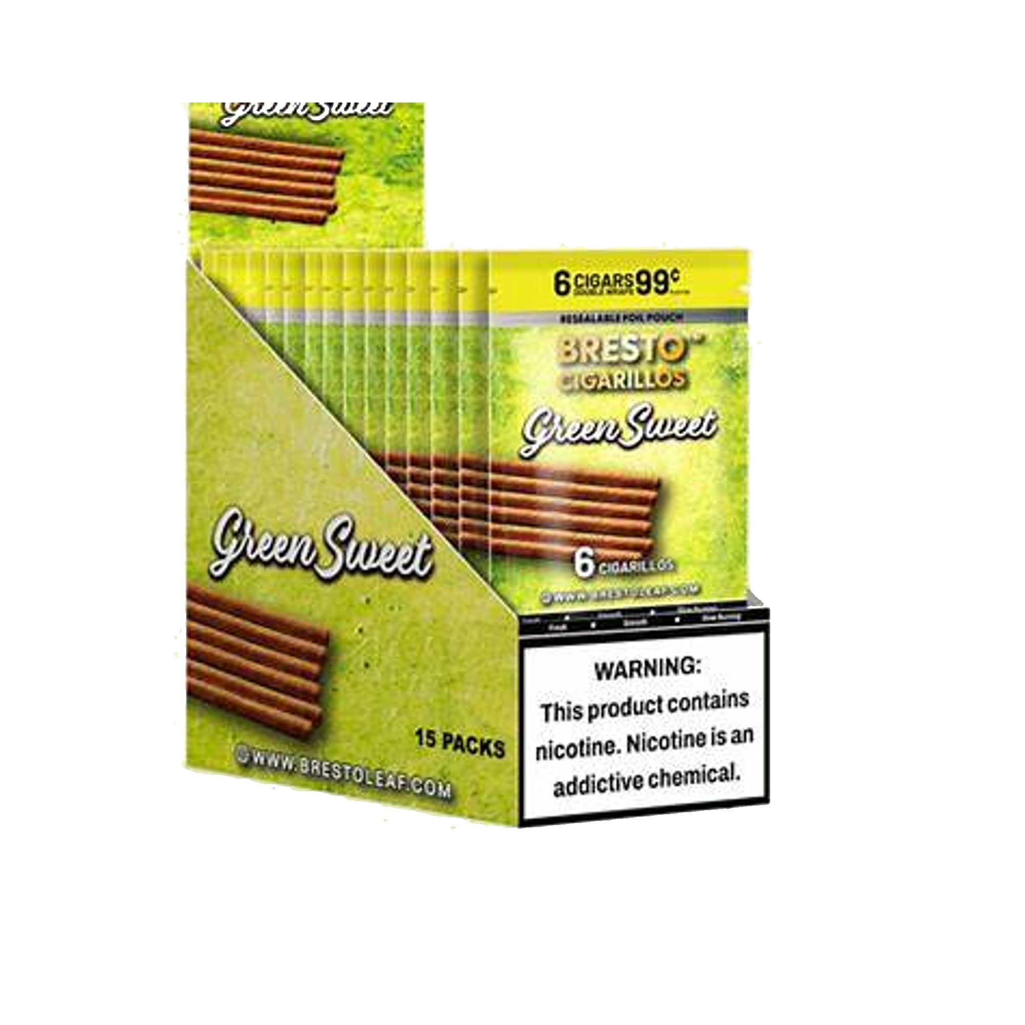 Bresto $0.99 6 CT 15 PK Green Sweet