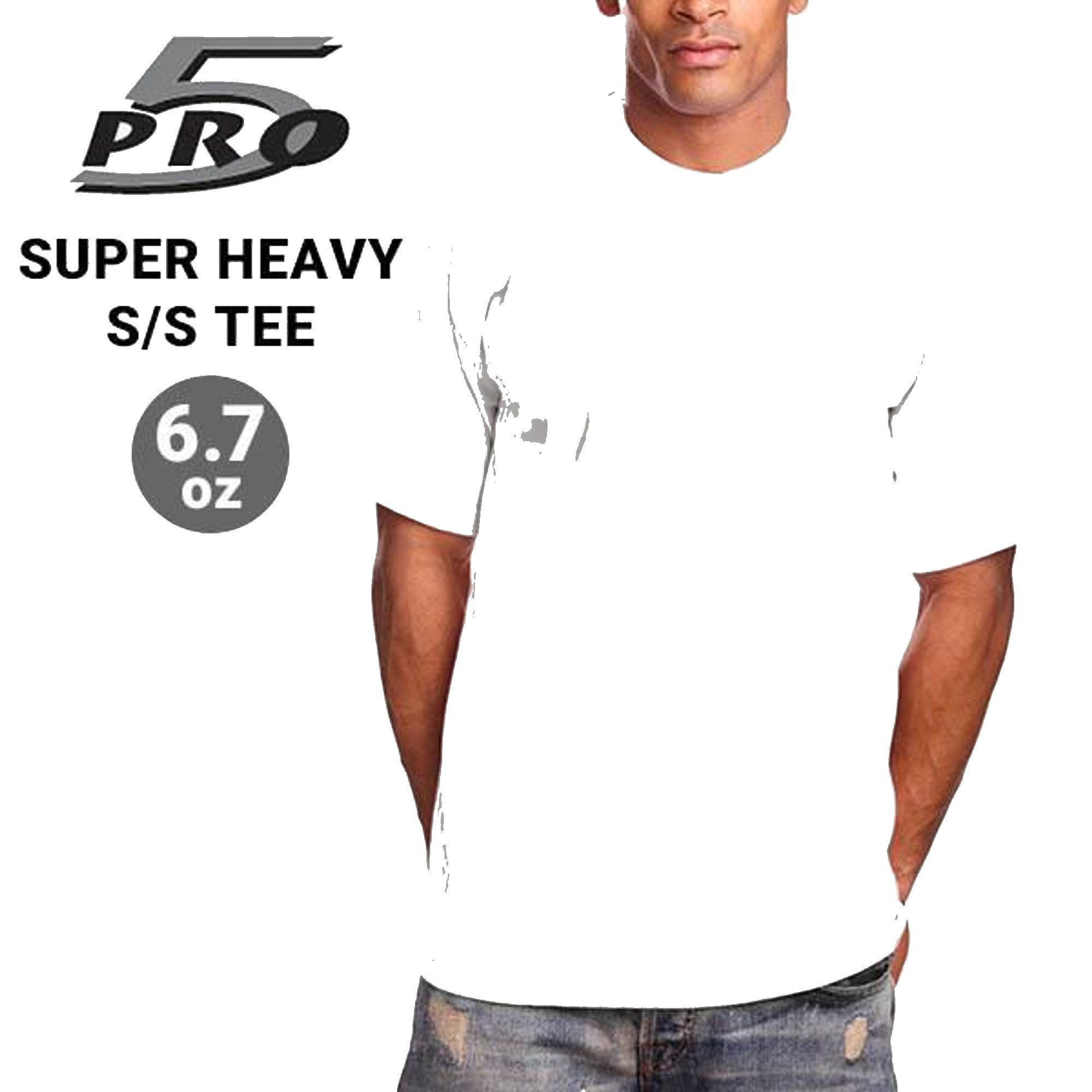 PRO 5 WHITE SIZE S - M - L- XL