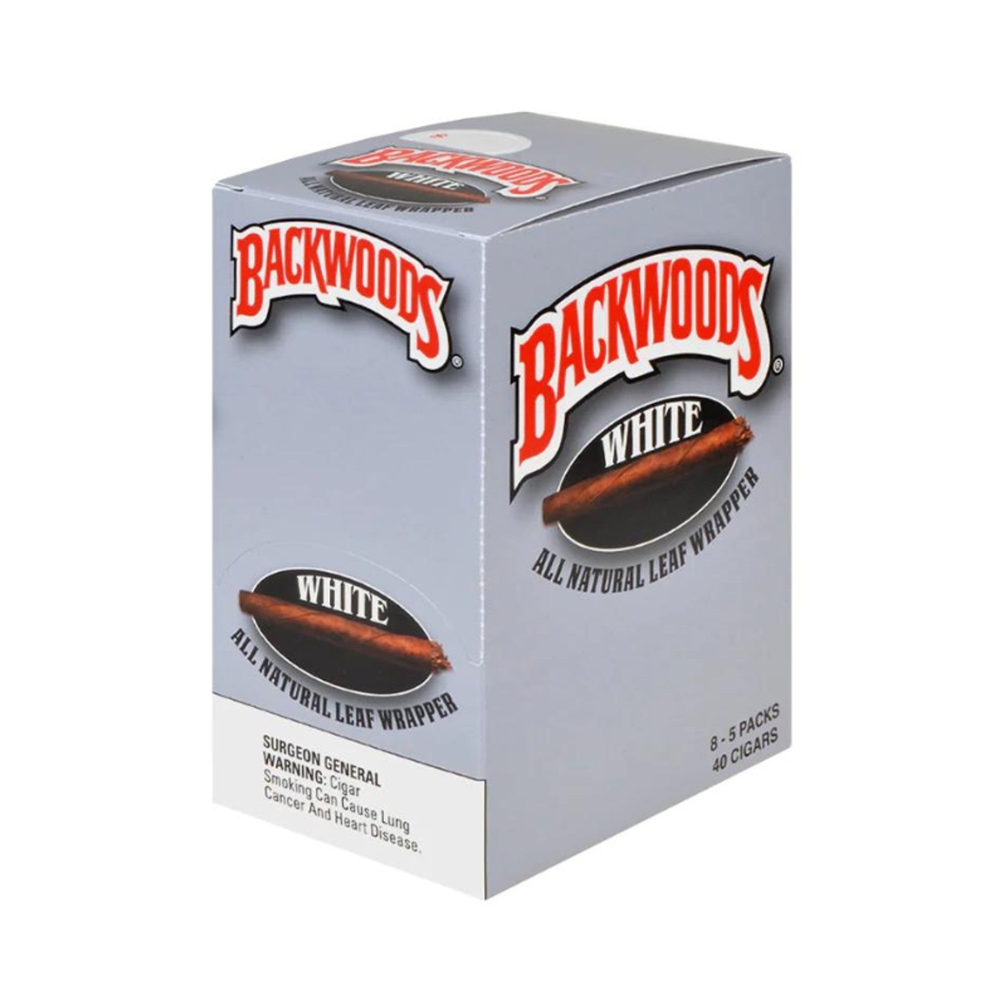 BACKWOODS 5 CT 8 PK WHITE