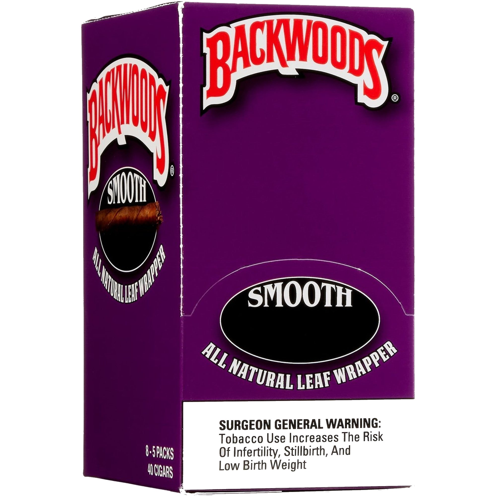 BACKWOODS 5 CT 8 PK SMOOTH