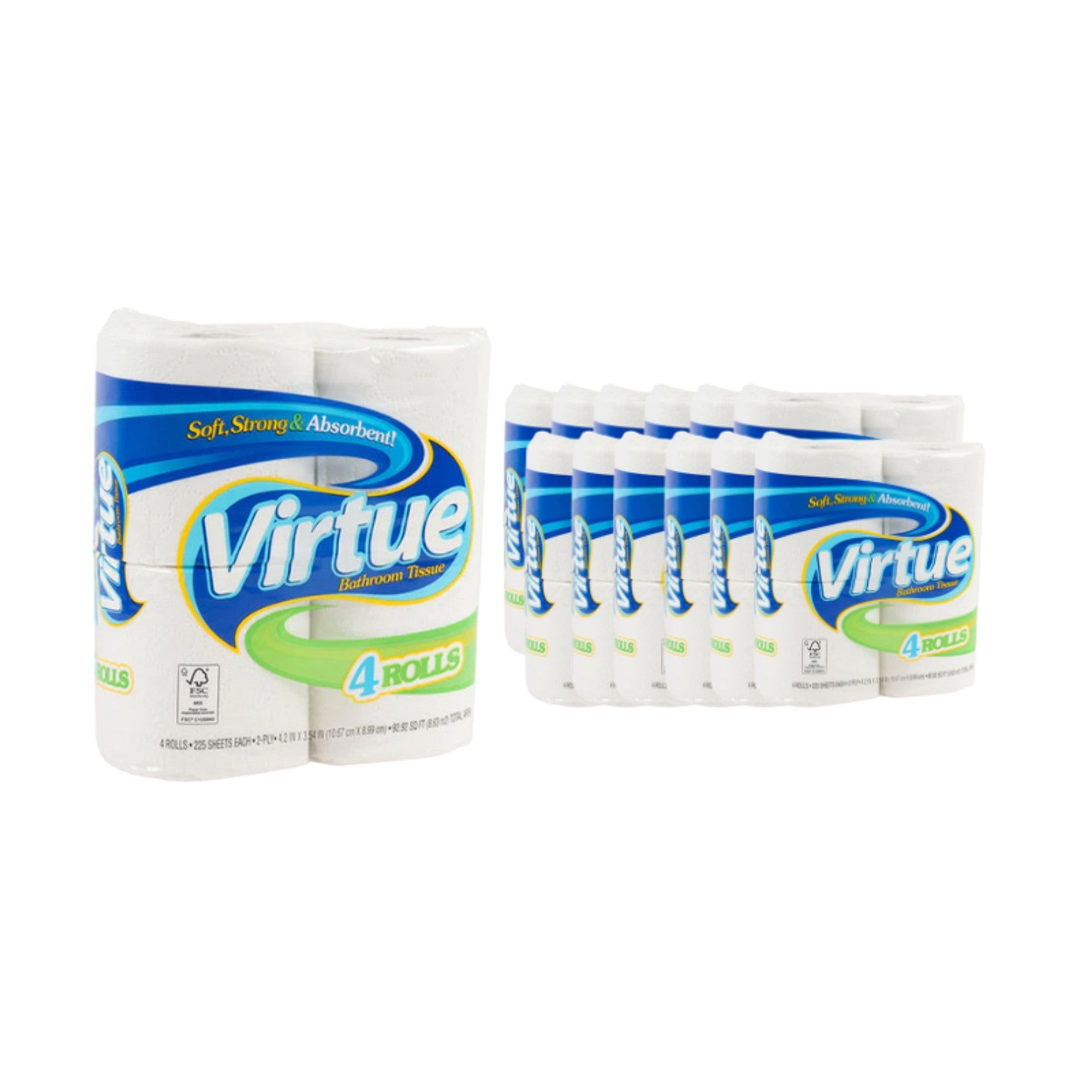 Virtue Soft Bath Tissue 4PK