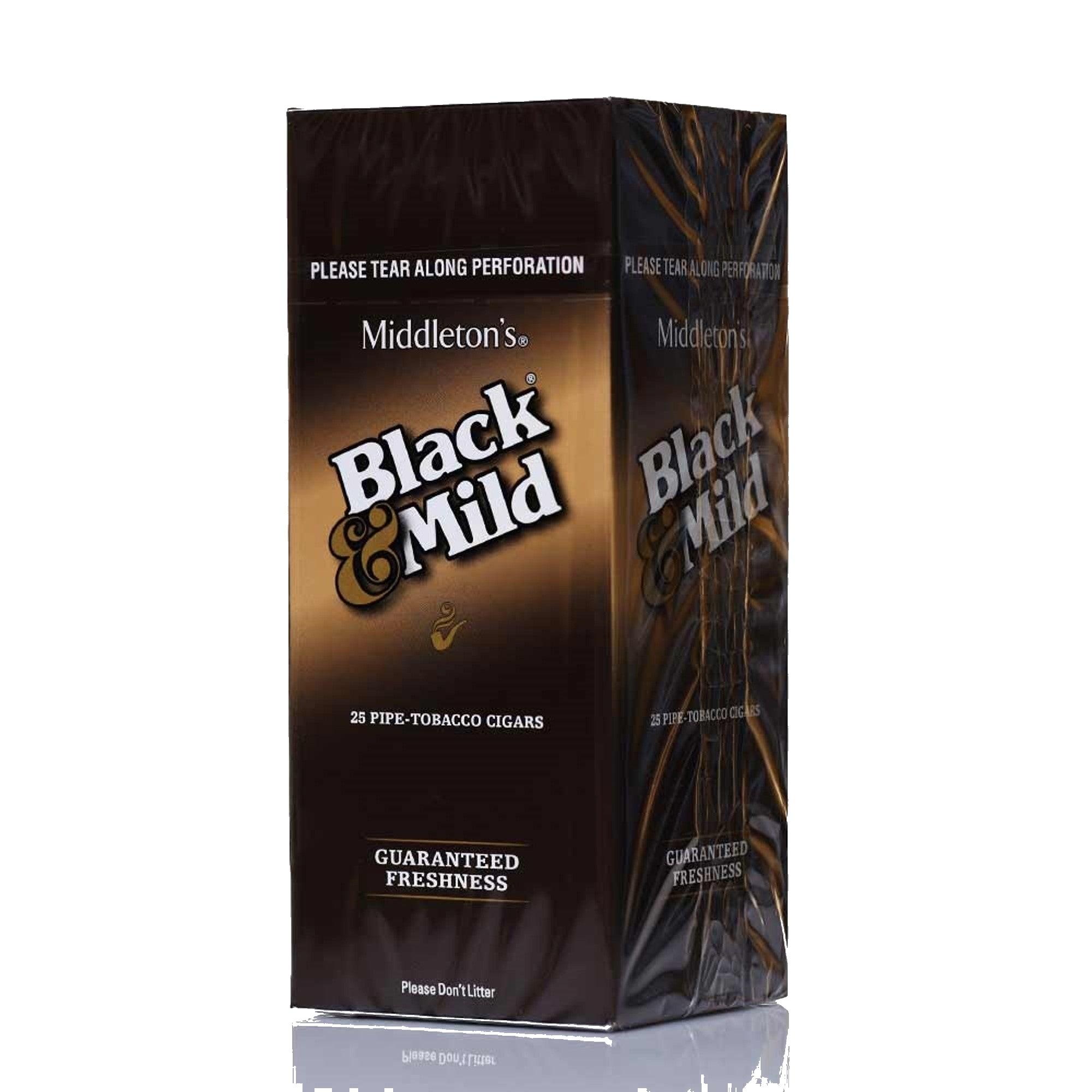BLACK & MILD PLASTIC TIP SINGLE 25 CT LYRIC