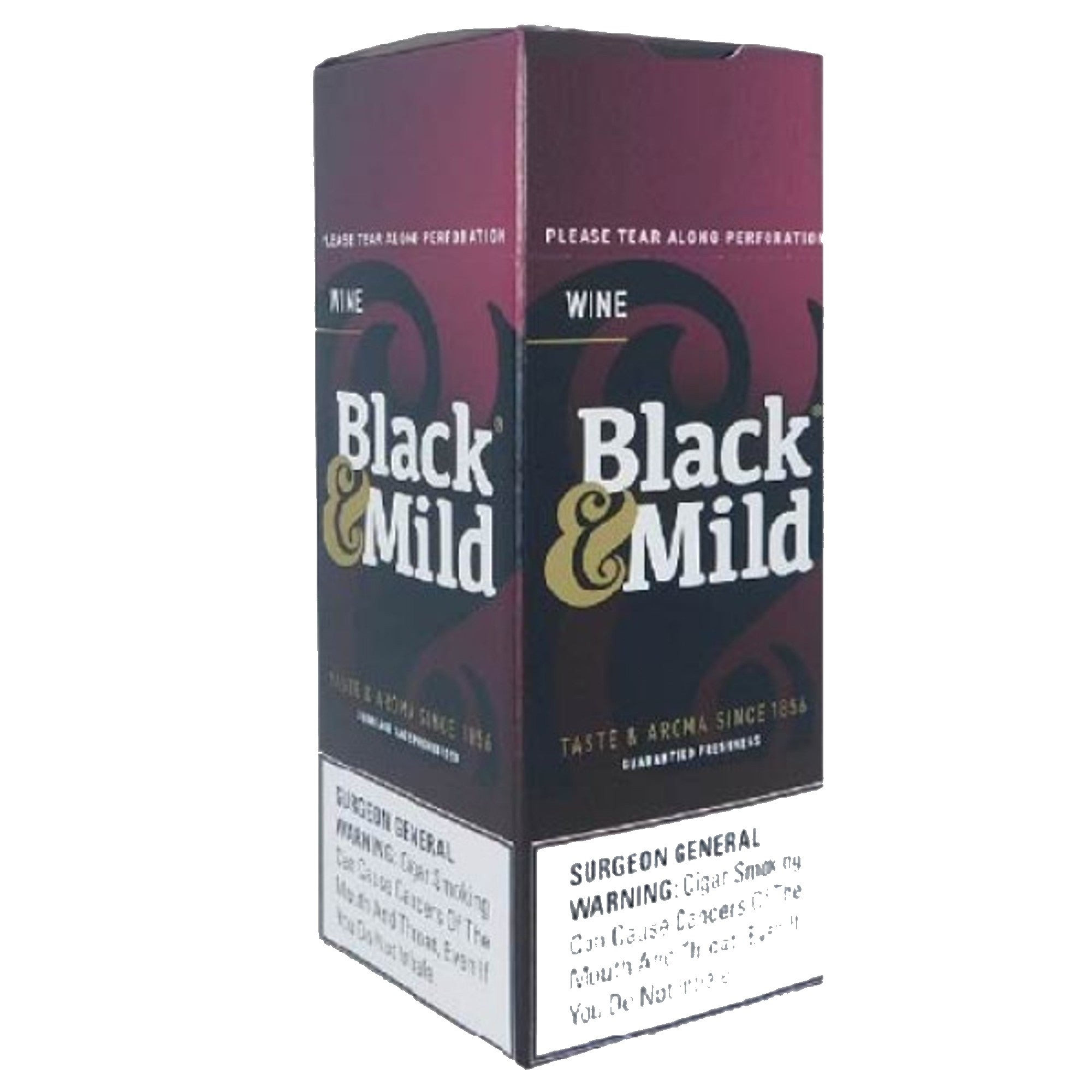 BLACK & MILD PLASTIC TIP SINGLE 25 CT WINE