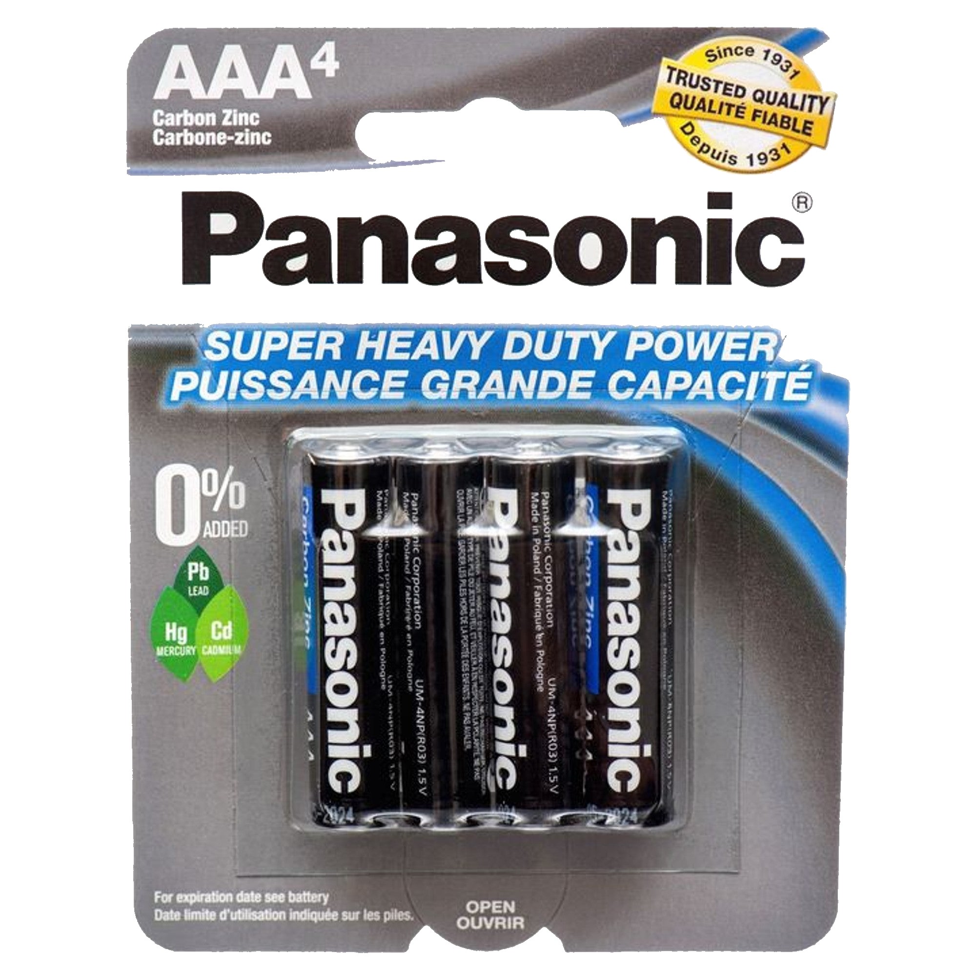 Panasonic AAA Batteries 12 PK