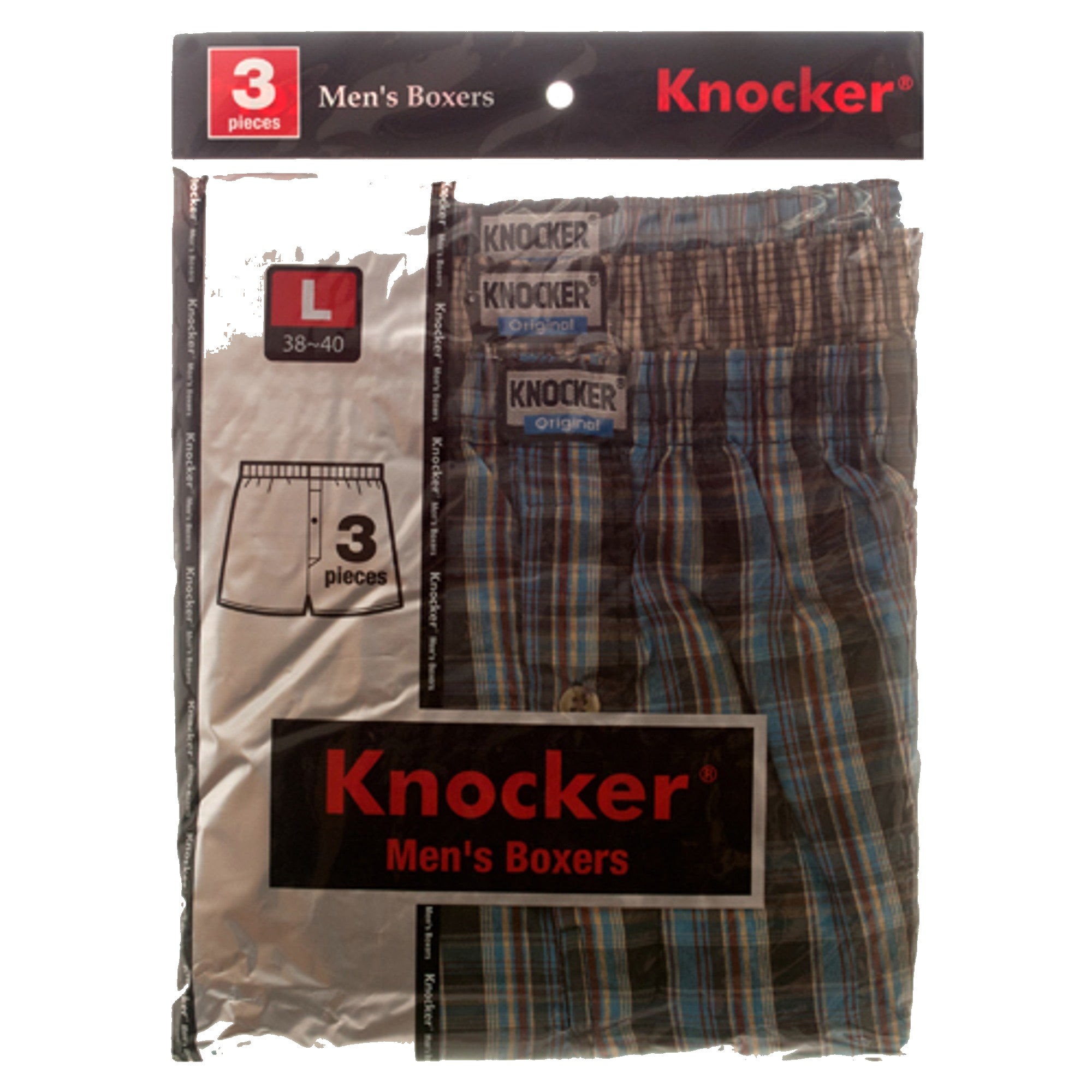 Knocker Boxers Large 3PK