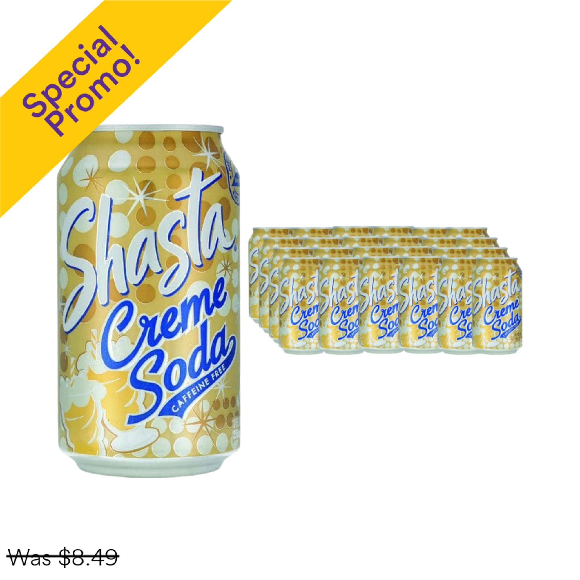 Shasta Creme Soda 12OZ 24PK
