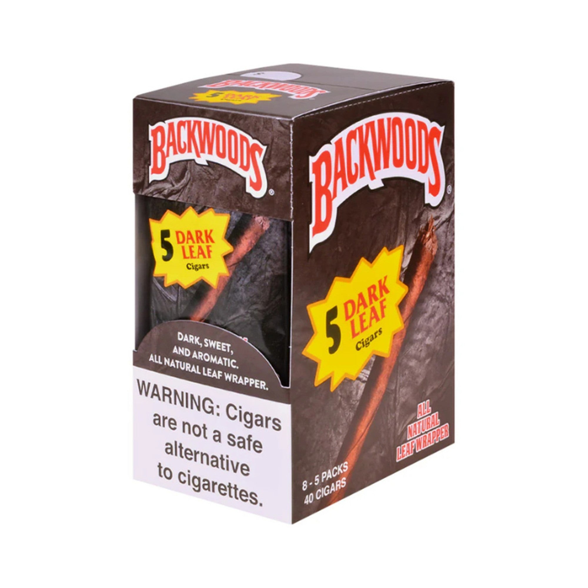 BACKWOODS 5 CT 8 PK DARK LEAF