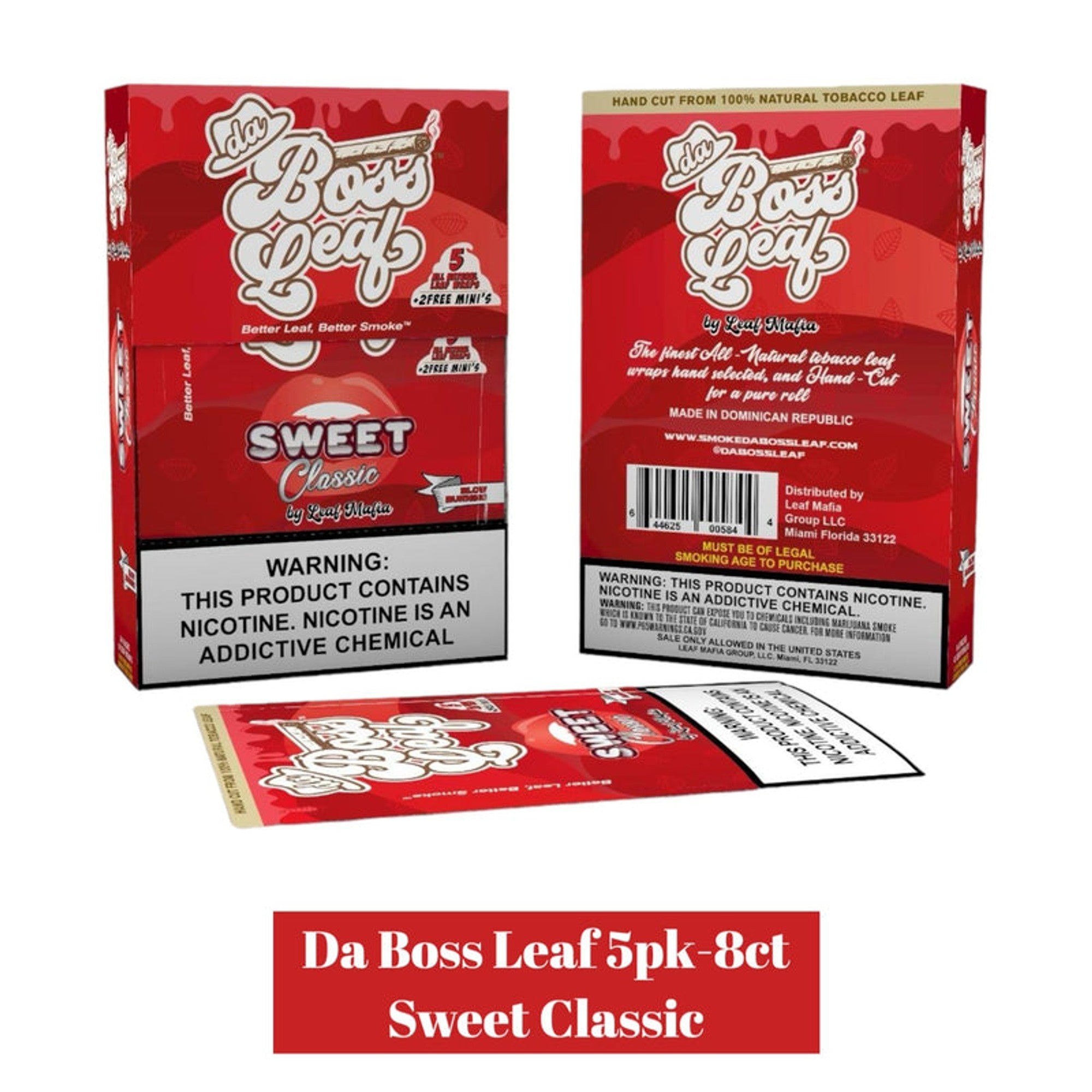 DA BOSS LEAF 5 CT 8 PK 1SWEET CLASSIC